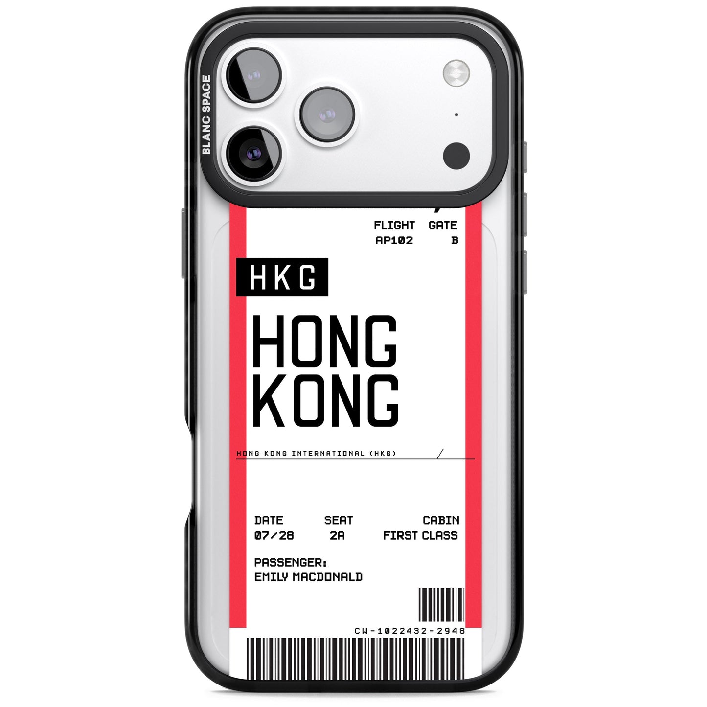 Personalised Hong Kong Boarding Pass