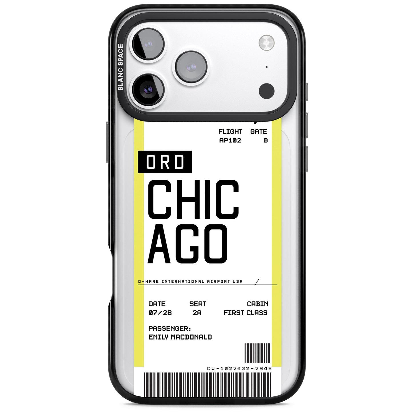 Personalised Chicago Boarding Pass