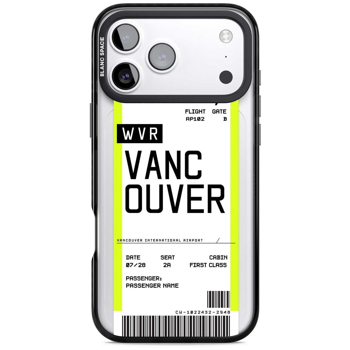 Personalised Vancouver Boarding Pass