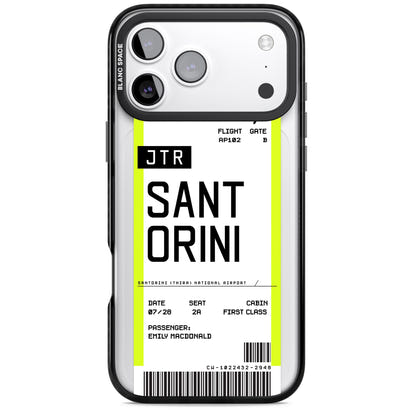 Personalisierte Bordkarte für Santorini