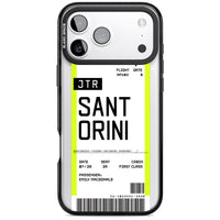 Personalisierte Bordkarte für Santorini