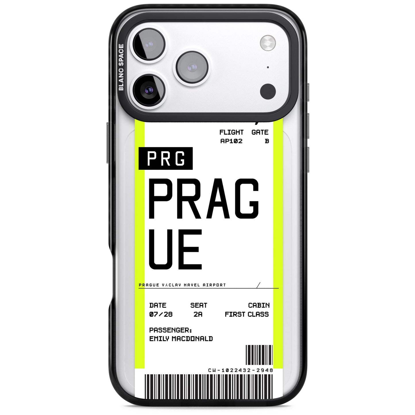 Personalised Prague Boarding Pass