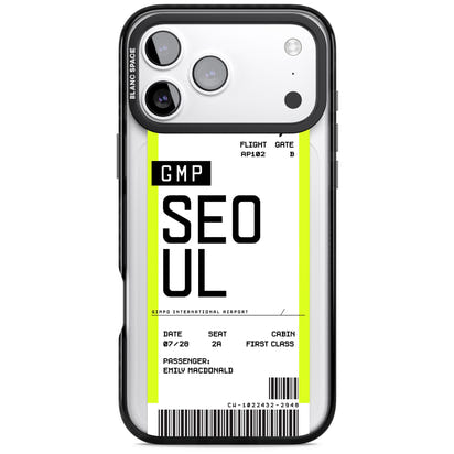 Personalised Seoul Boarding Pass
