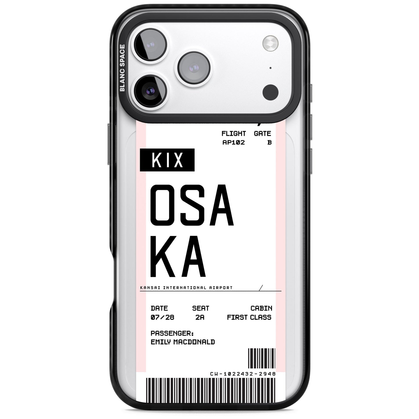 Personalised Osaka Boarding Pass