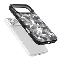 Dunkelgraue Katzentarnung