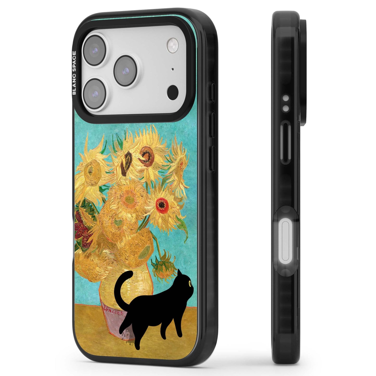 Cat with Van Gogh's Sunflowers