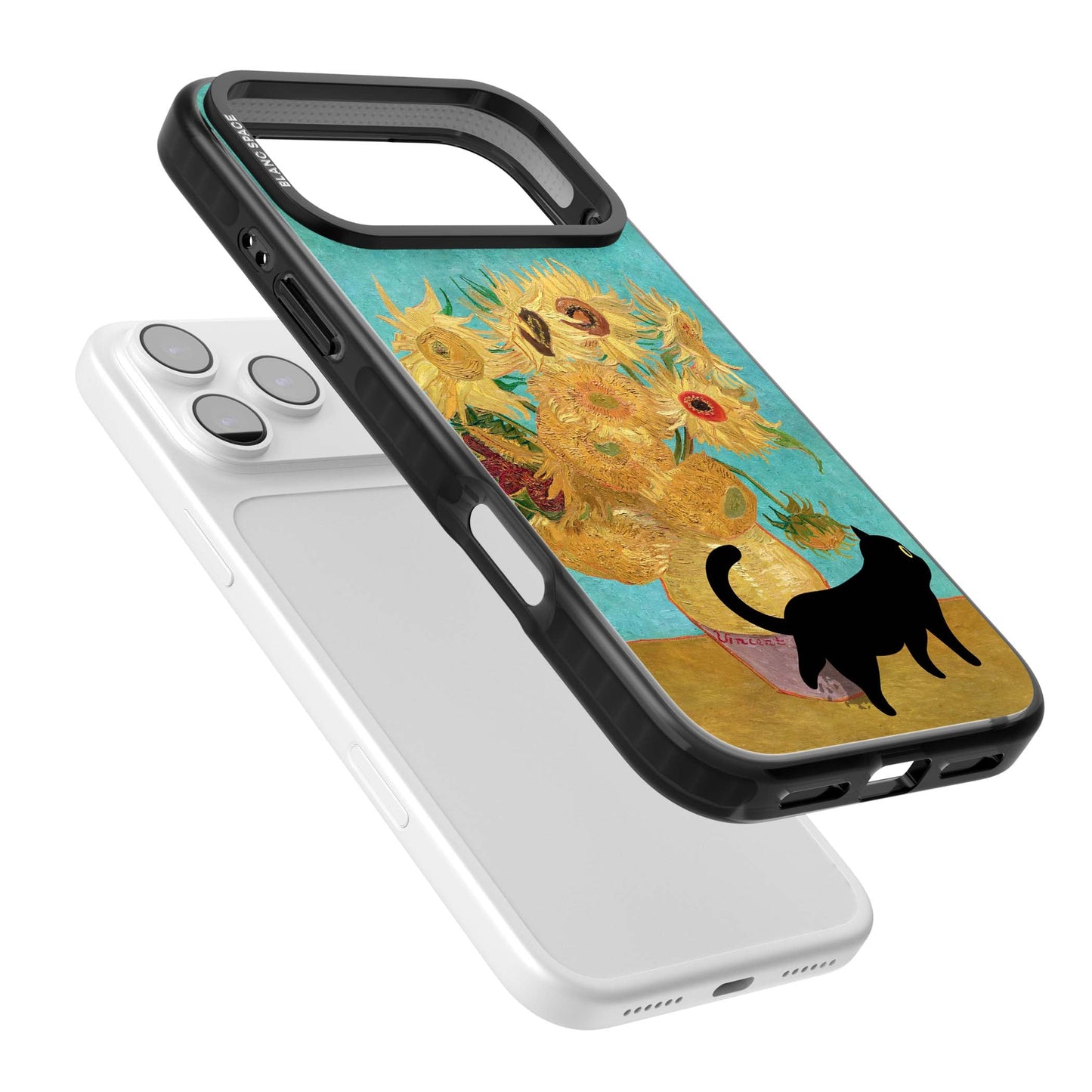 Cat with Van Gogh's Sunflowers