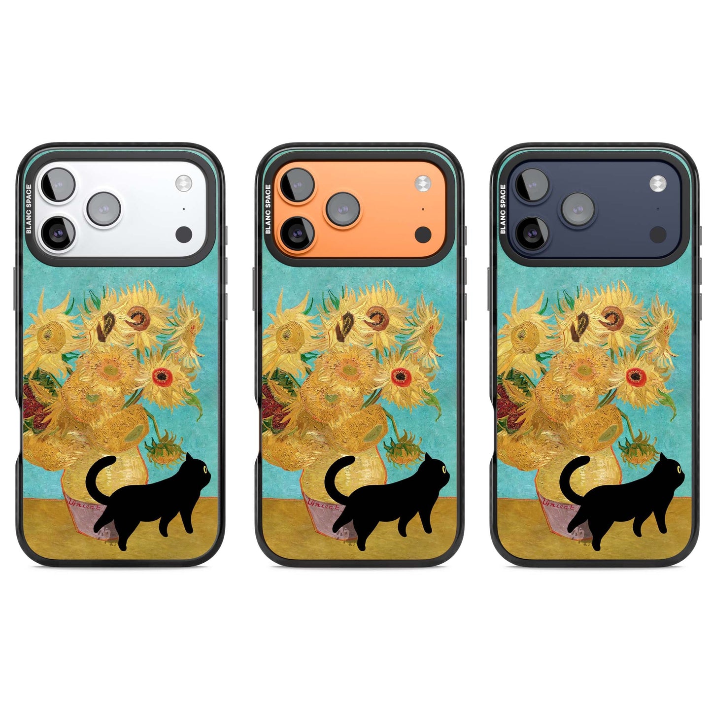 Cat with Van Gogh's Sunflowers