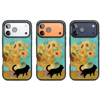 Cat with Van Gogh's Sunflowers