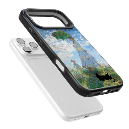 Cat with Monet's Parasol Lady