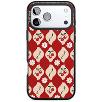 Vintage Cherry Diamond Pattern