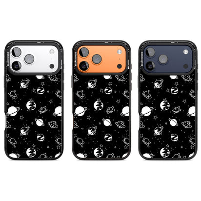 White Planets On Black