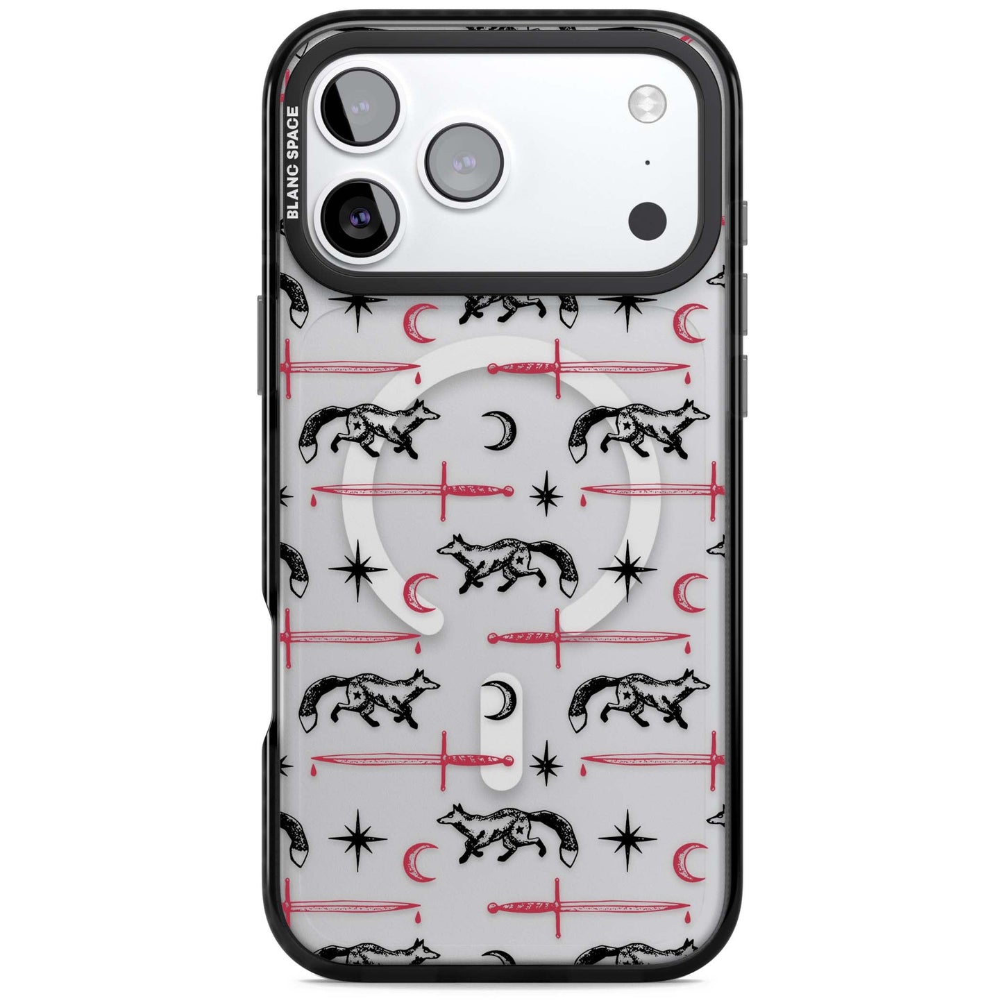 Motif renard et lame