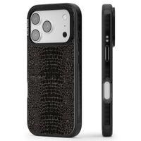 Dark Animal Print Snake Skin