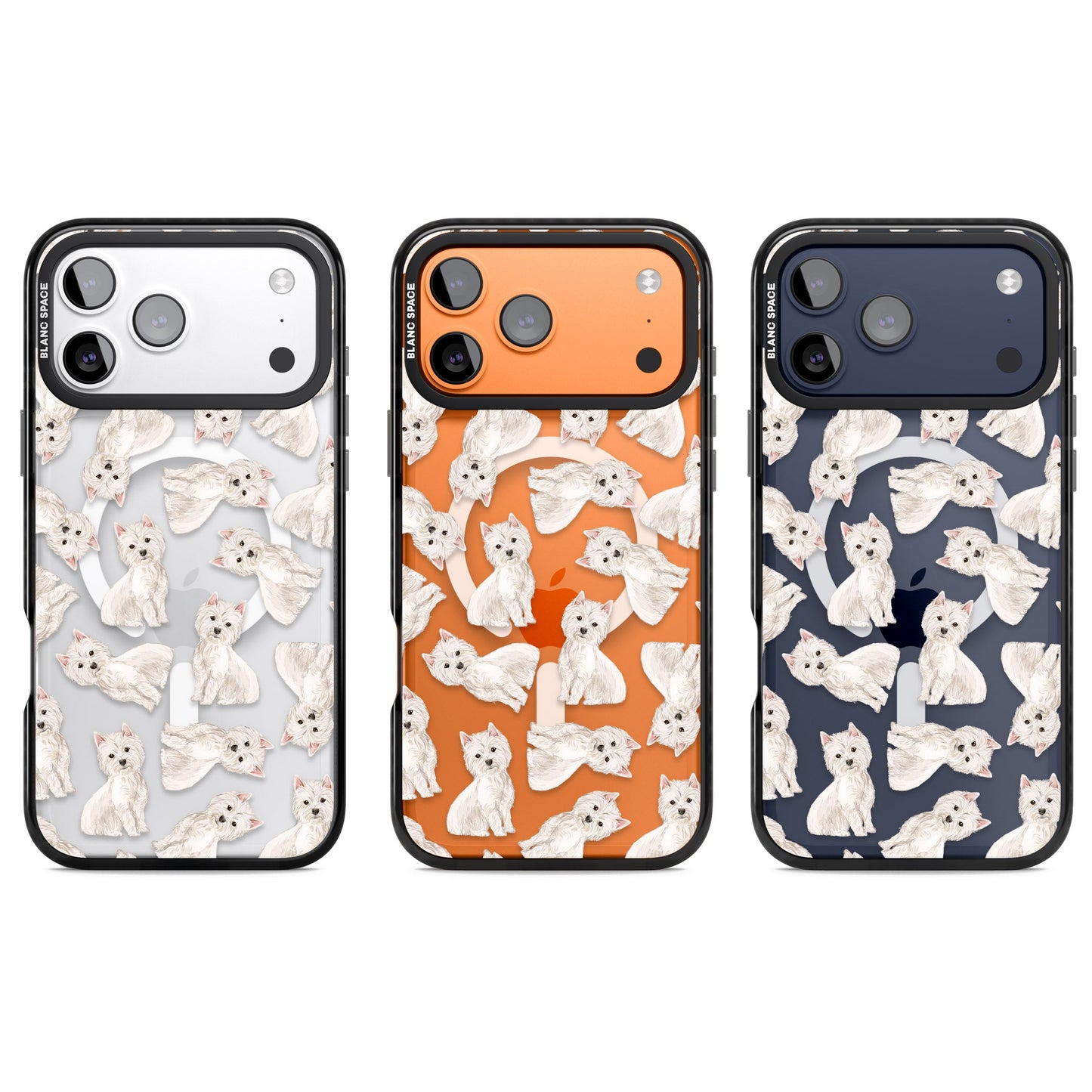 Motif de chien Westie