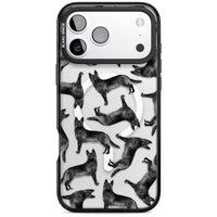 German Shepherd Pattern Black