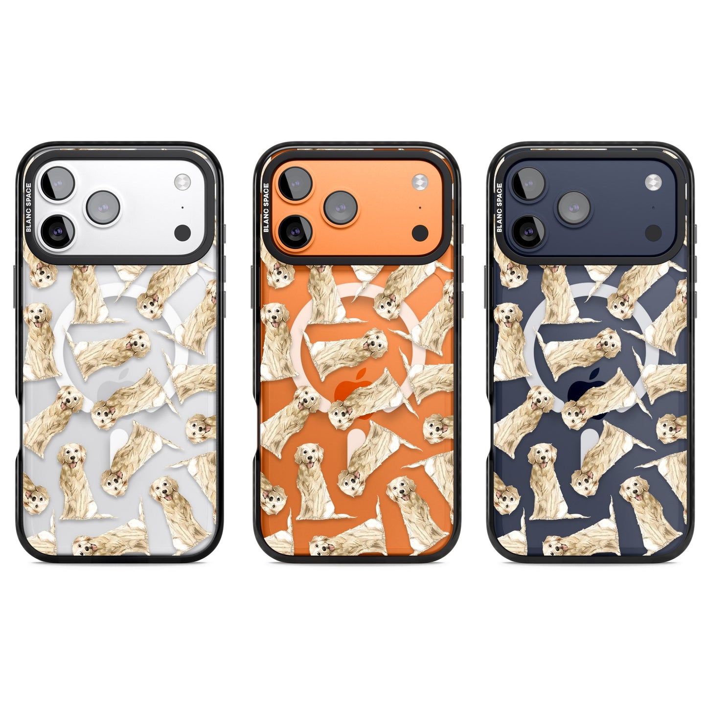 Motif aquarelle de Golden Retriever