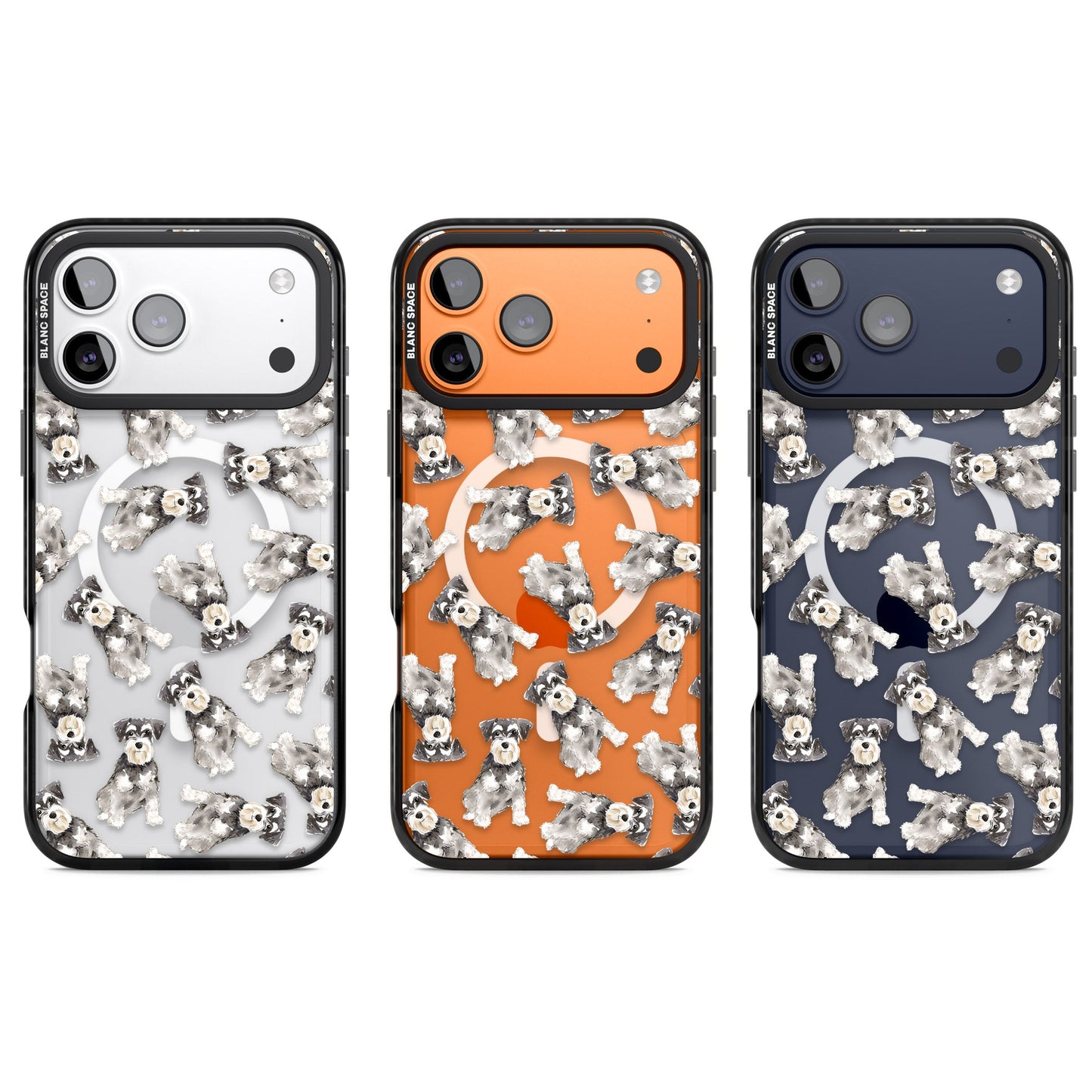 Aquarellzeichnung eines Zwergschnauzers