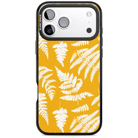 Fern Pattern On Yellow