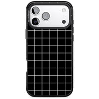 Minimalist Grid Pattern Black