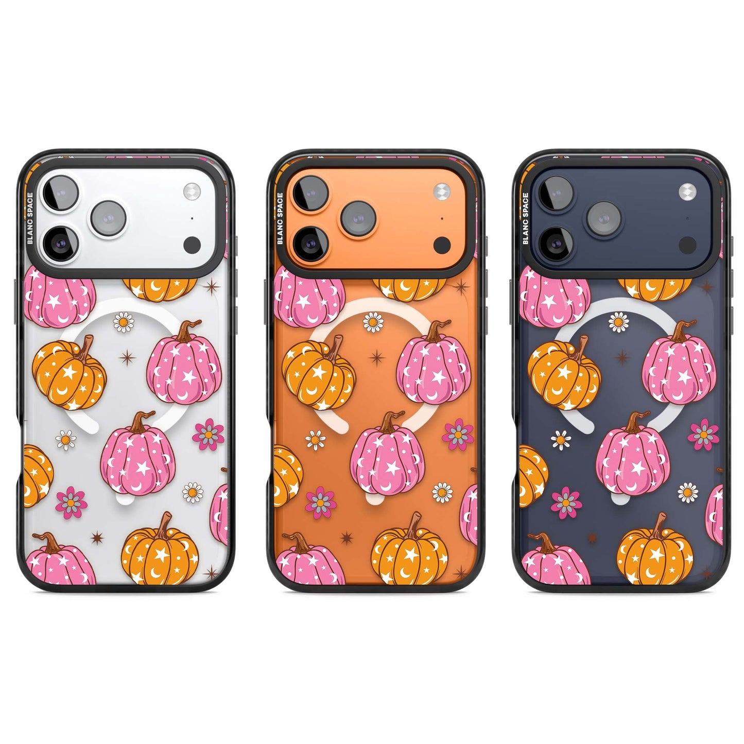 Motif de citrouilles Fleurs et Étoiles