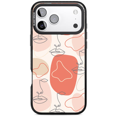 Abstract Face Line Art