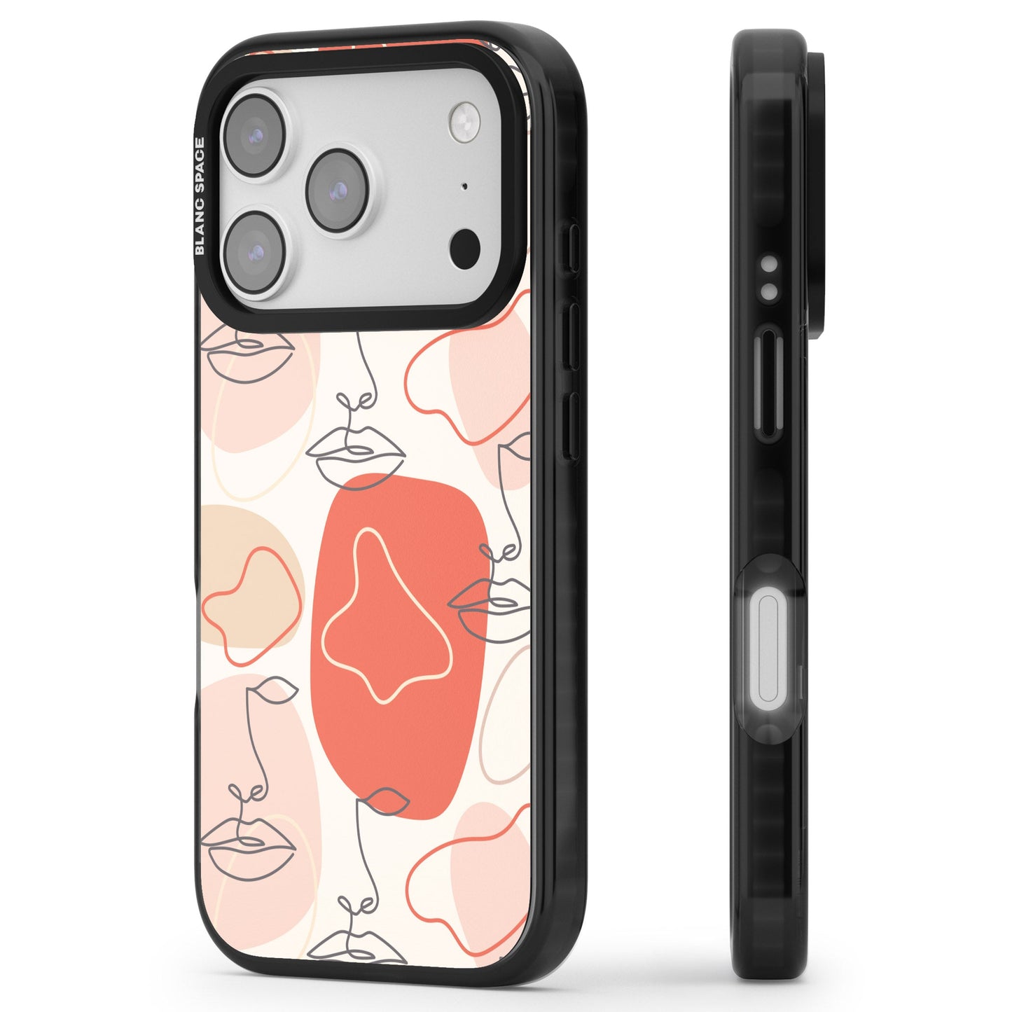 Abstract Face Line Art