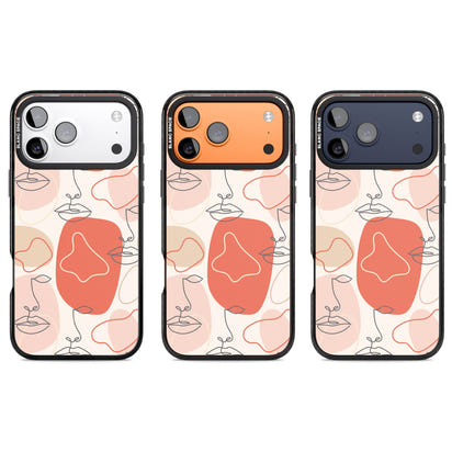 Abstract Face Line Art