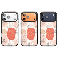 Abstract Face Line Art