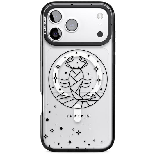 Skorpion-Emblem Kosmisches Design