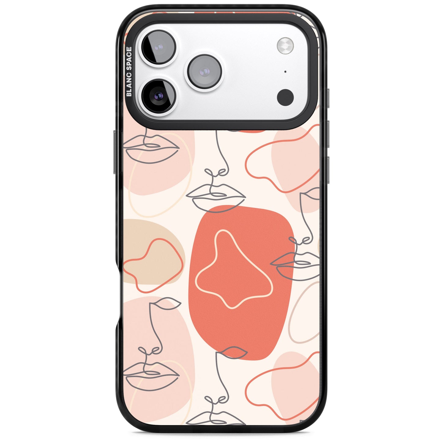 Abstract Face Line Art