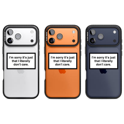 Literally Don'T Care