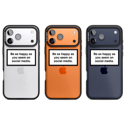 Heureux sur les réseaux sociaux