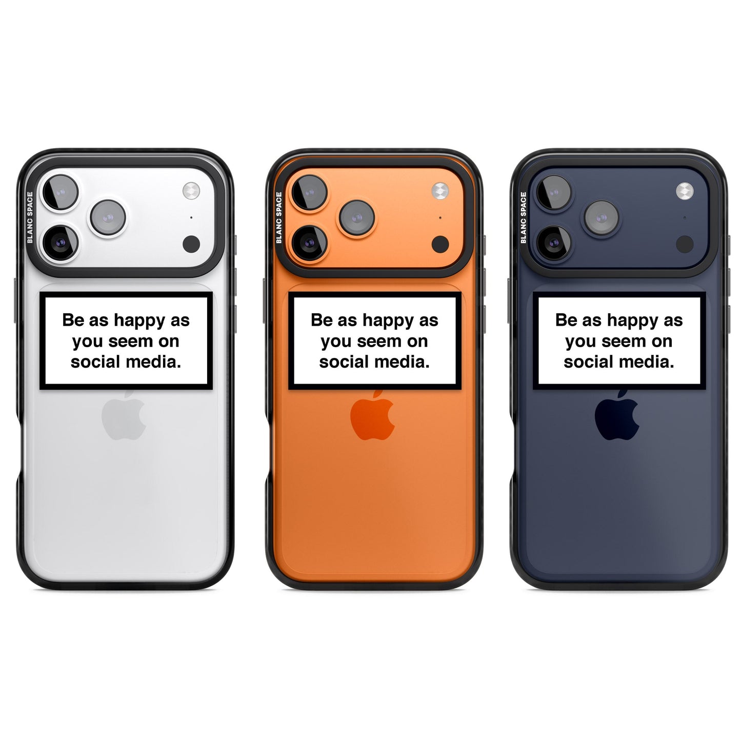 Heureux sur les réseaux sociaux