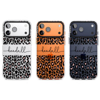 Personalised Cursive Leopard Spots