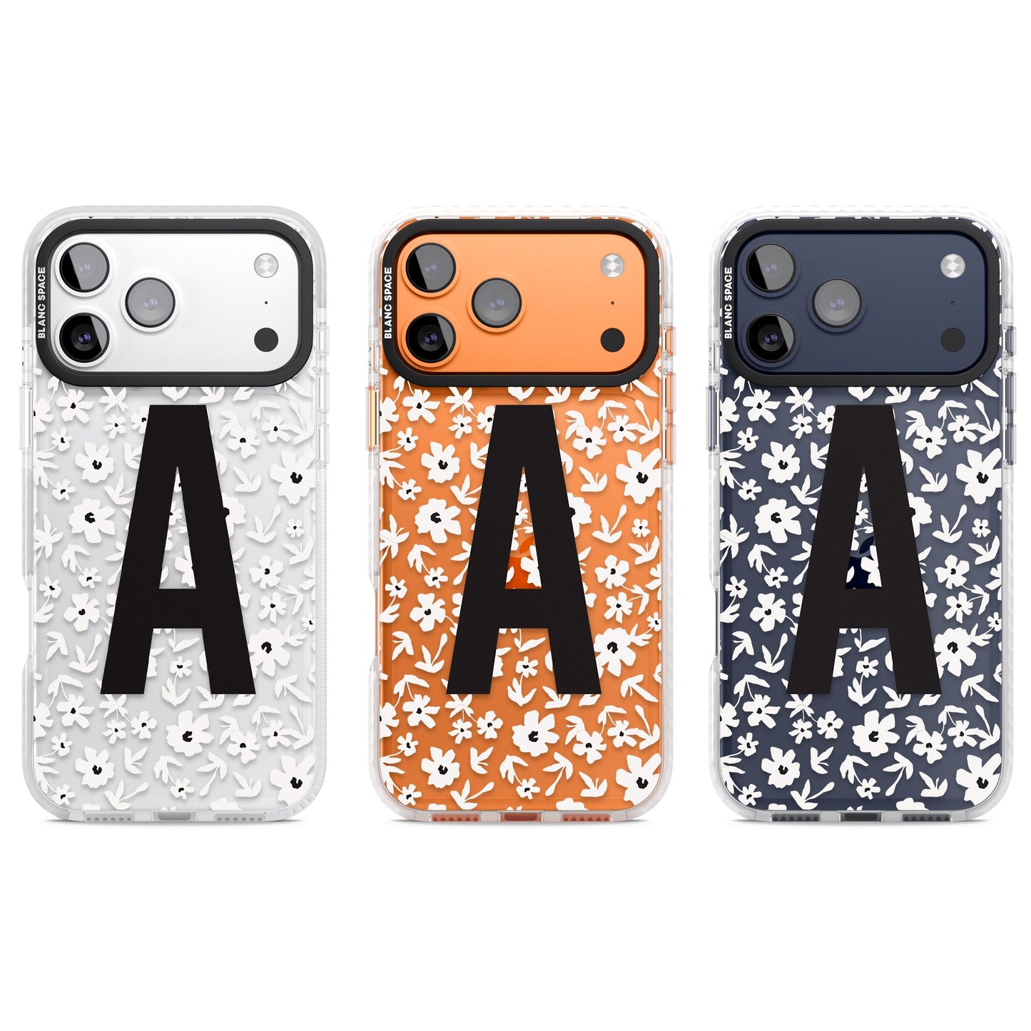 Initiale en gras personnalisée et florale