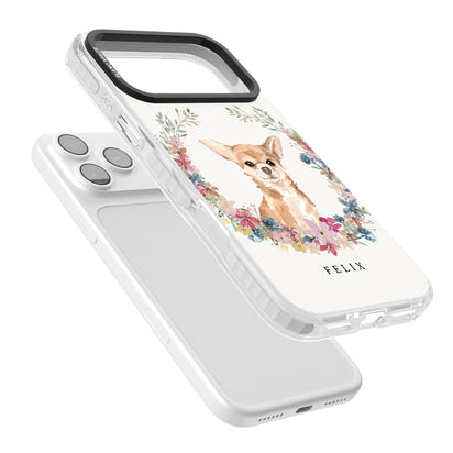 Personalised Chihuahua Floral Portrait