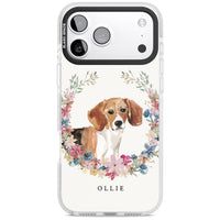 Personalised Beagle Floral Portrait