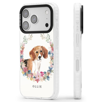 Personalised Beagle Floral Portrait