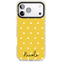 Personalised Yellow Polka Dot