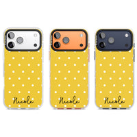 Personalised Yellow Polka Dot