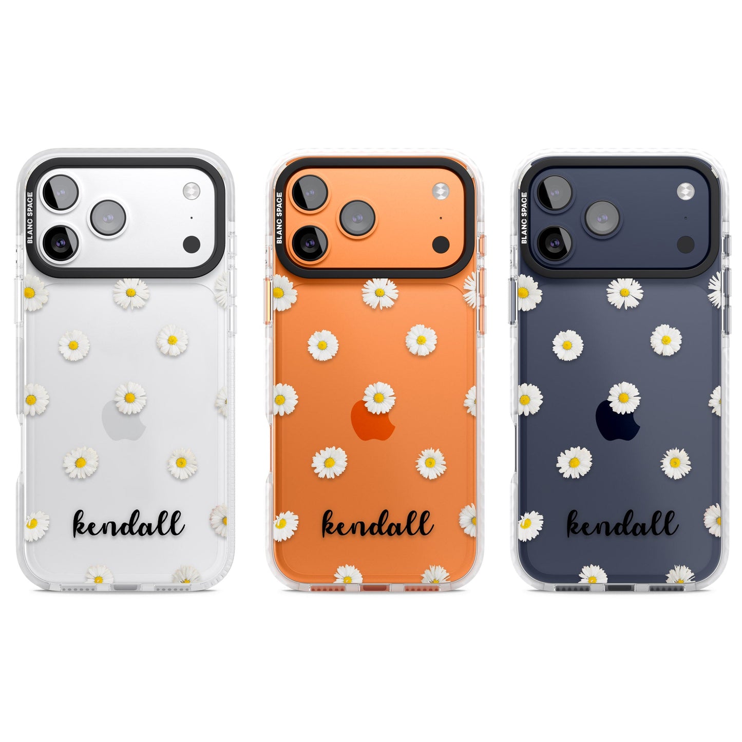 Personalised White Daisies & Cursive