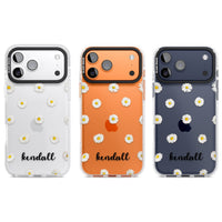 Personalised White Daisies & Cursive