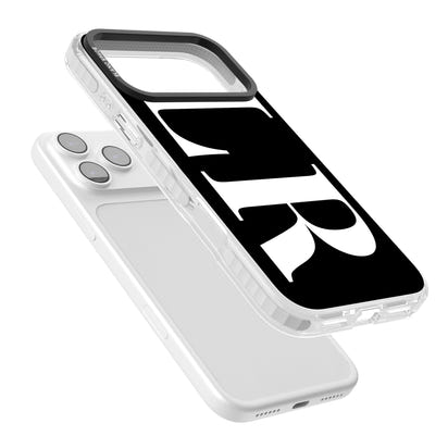 Lettres blanches et noires personnalisées