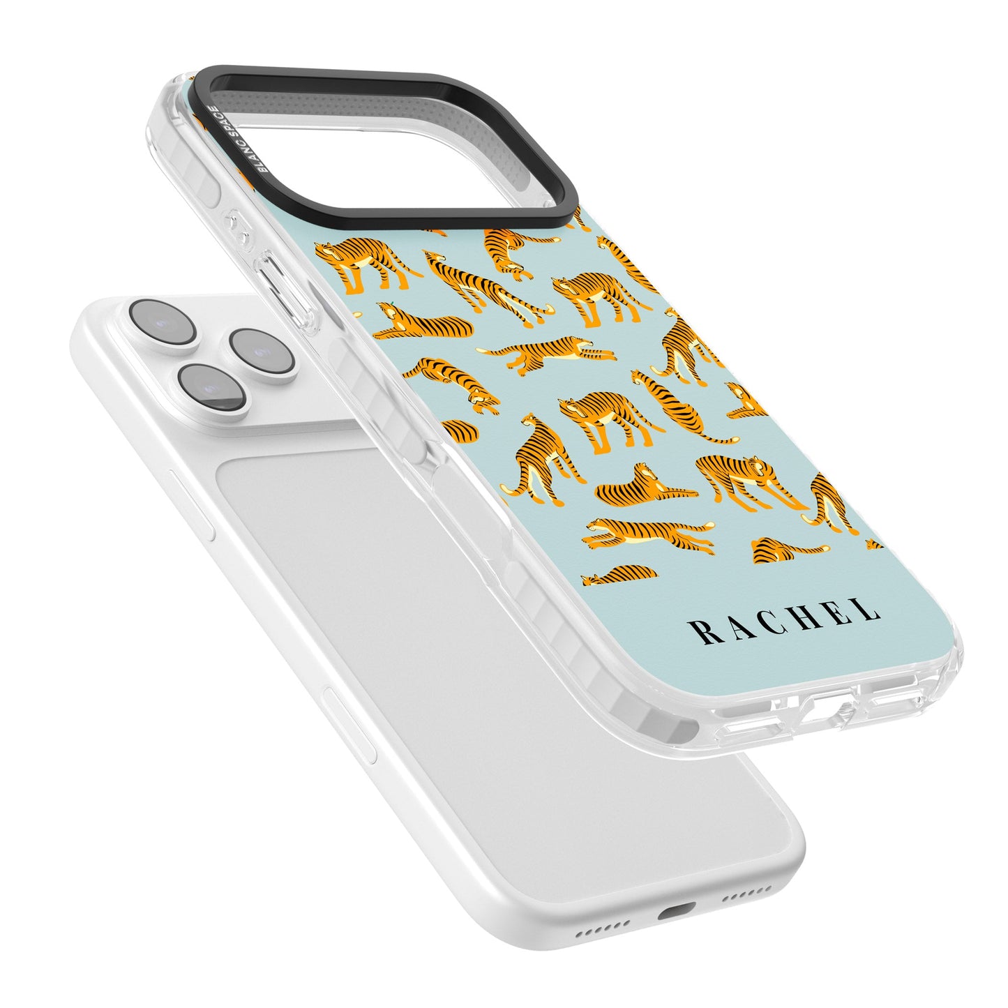 Personalised Turquoise Tiger Pattern