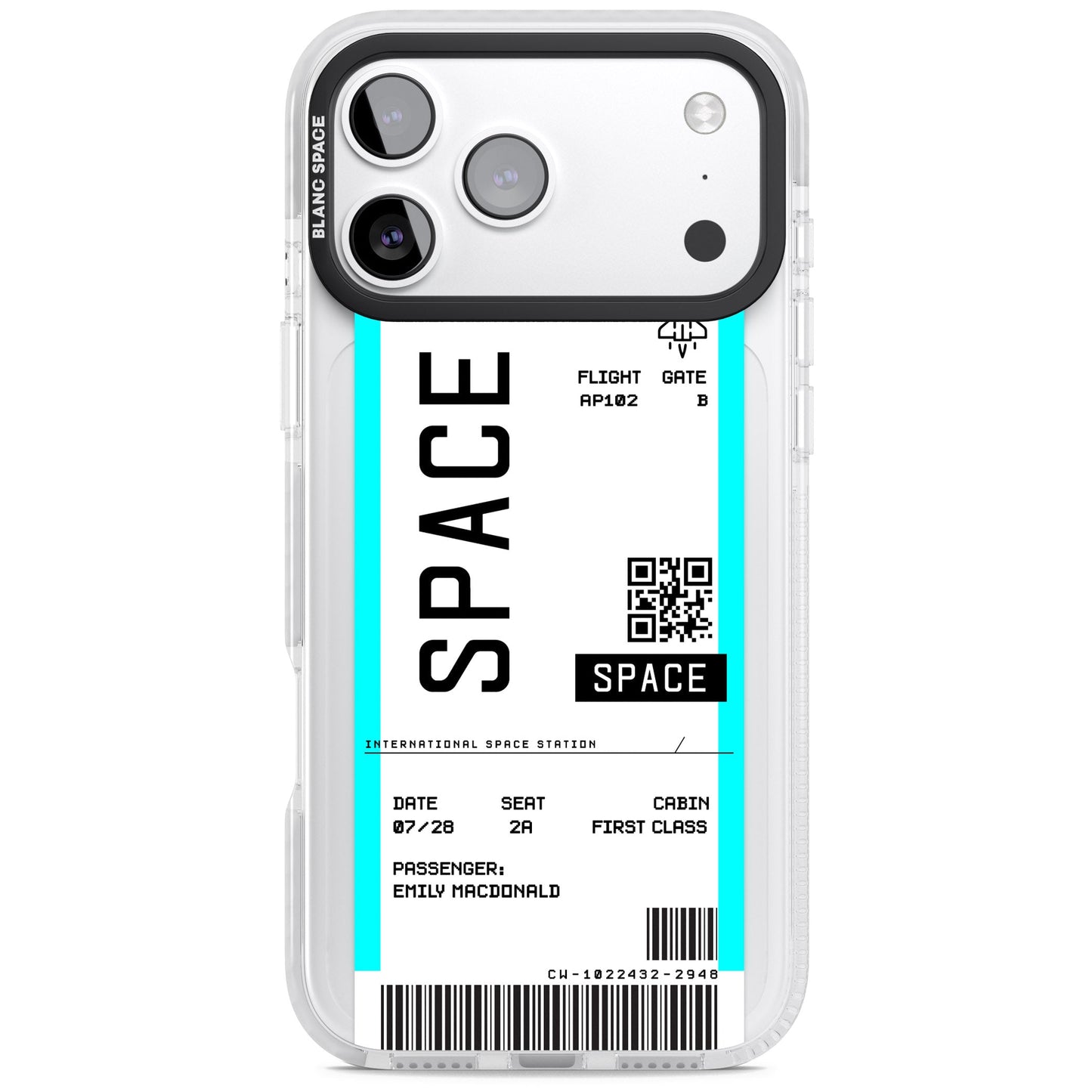 Personalised Space Travel Ticket