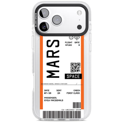Personalised Mars Travel Ticket