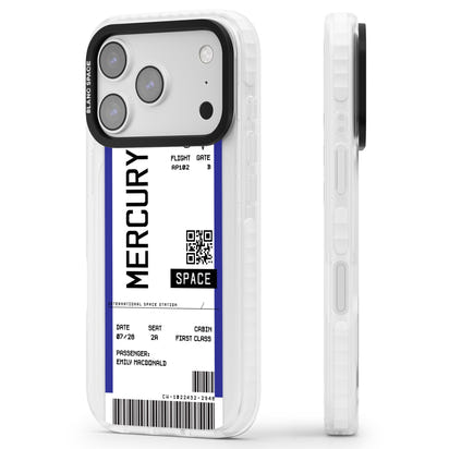 Personalised Mercury Travel Ticket