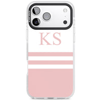 Personalised Pink Stripes & Initials