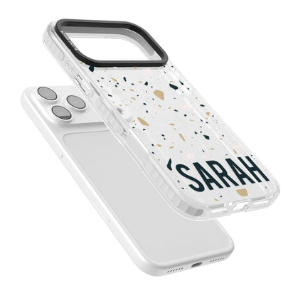 Personalised Terrazzo Blue, Pink, Brown